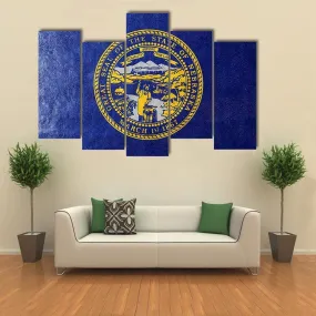 Flag Of Nebraska Canvas Wall Art