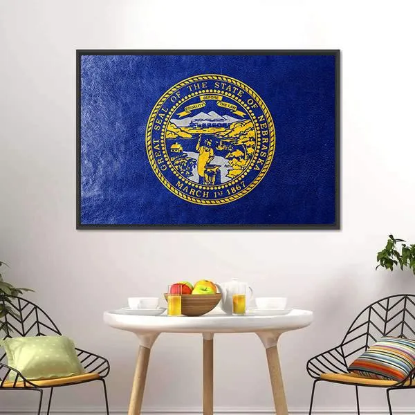 Flag Of Nebraska Canvas Wall Art