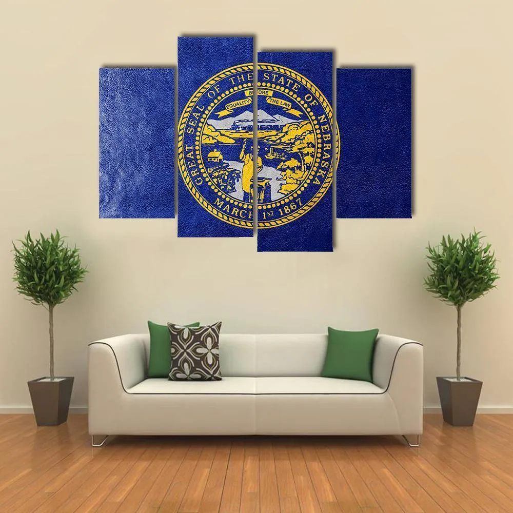 Flag Of Nebraska Canvas Wall Art