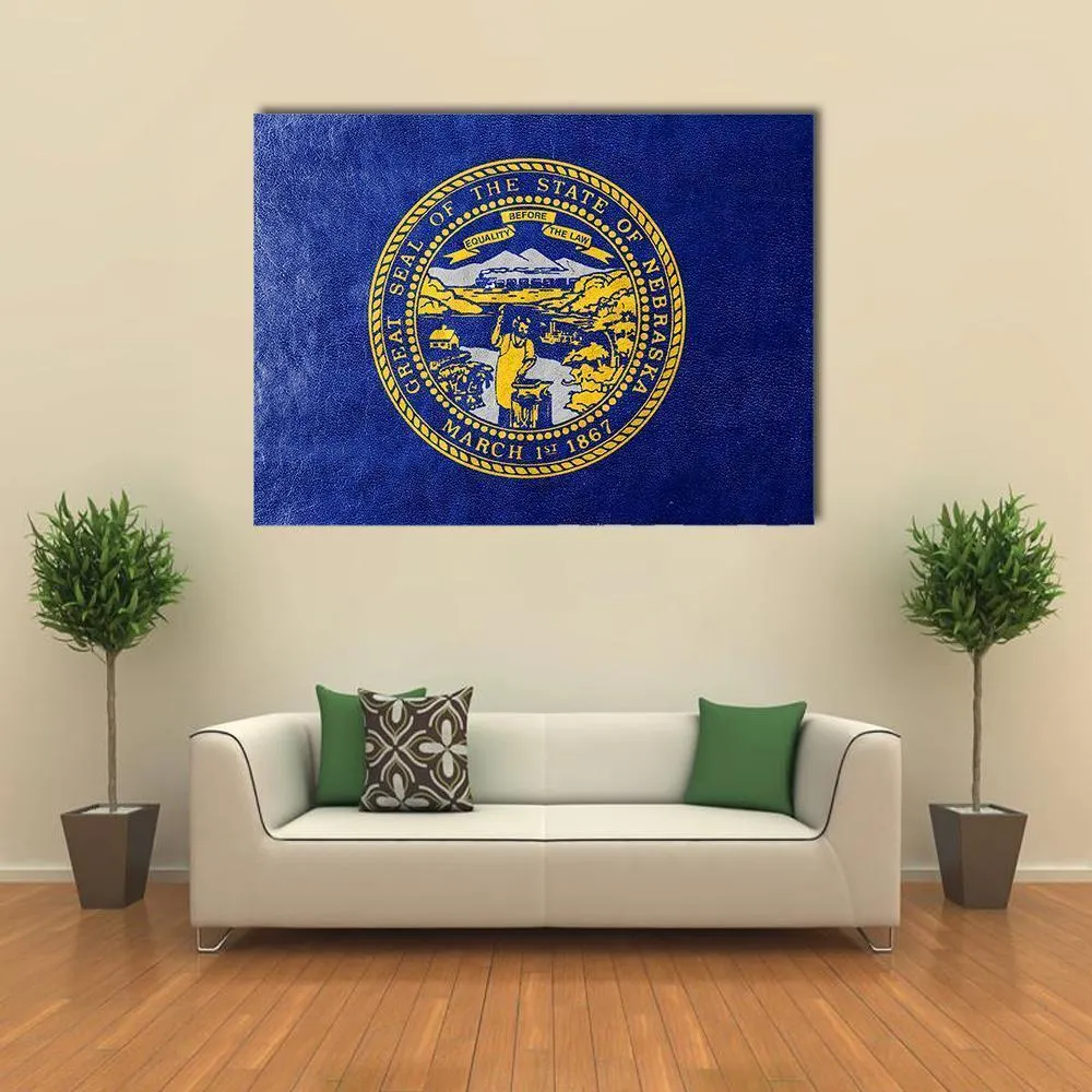 Flag Of Nebraska Canvas Wall Art