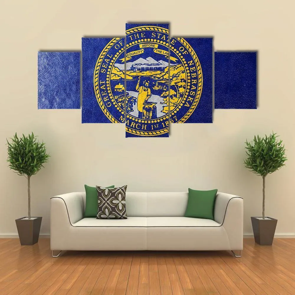 Flag Of Nebraska Canvas Wall Art