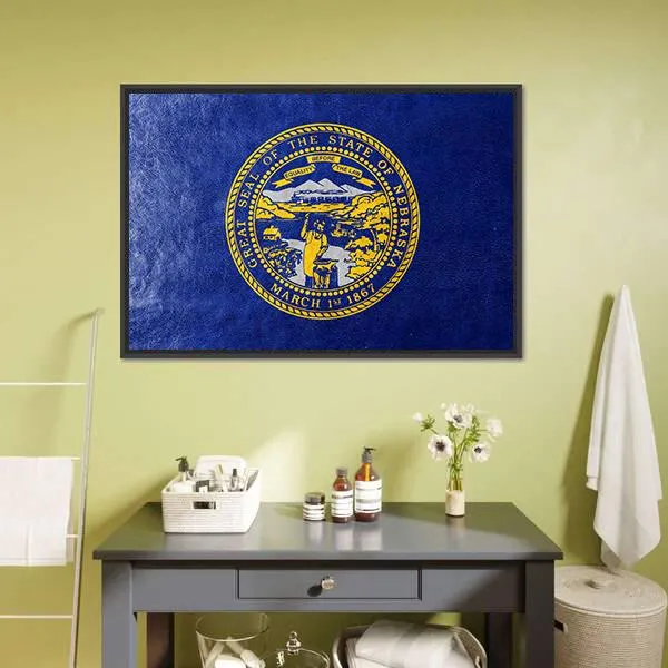 Flag Of Nebraska Canvas Wall Art