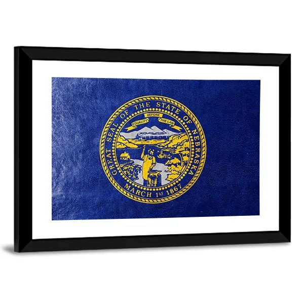 Flag Of Nebraska Canvas Wall Art