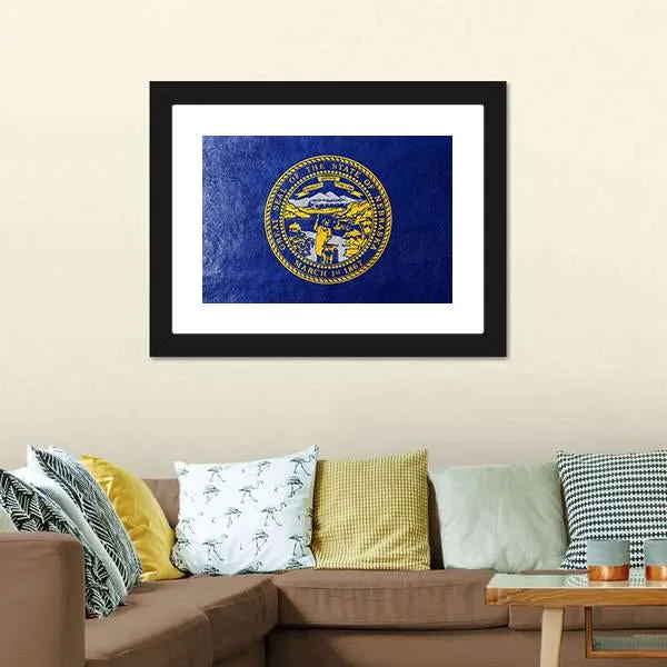 Flag Of Nebraska Canvas Wall Art