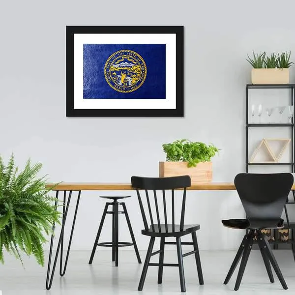 Flag Of Nebraska Canvas Wall Art
