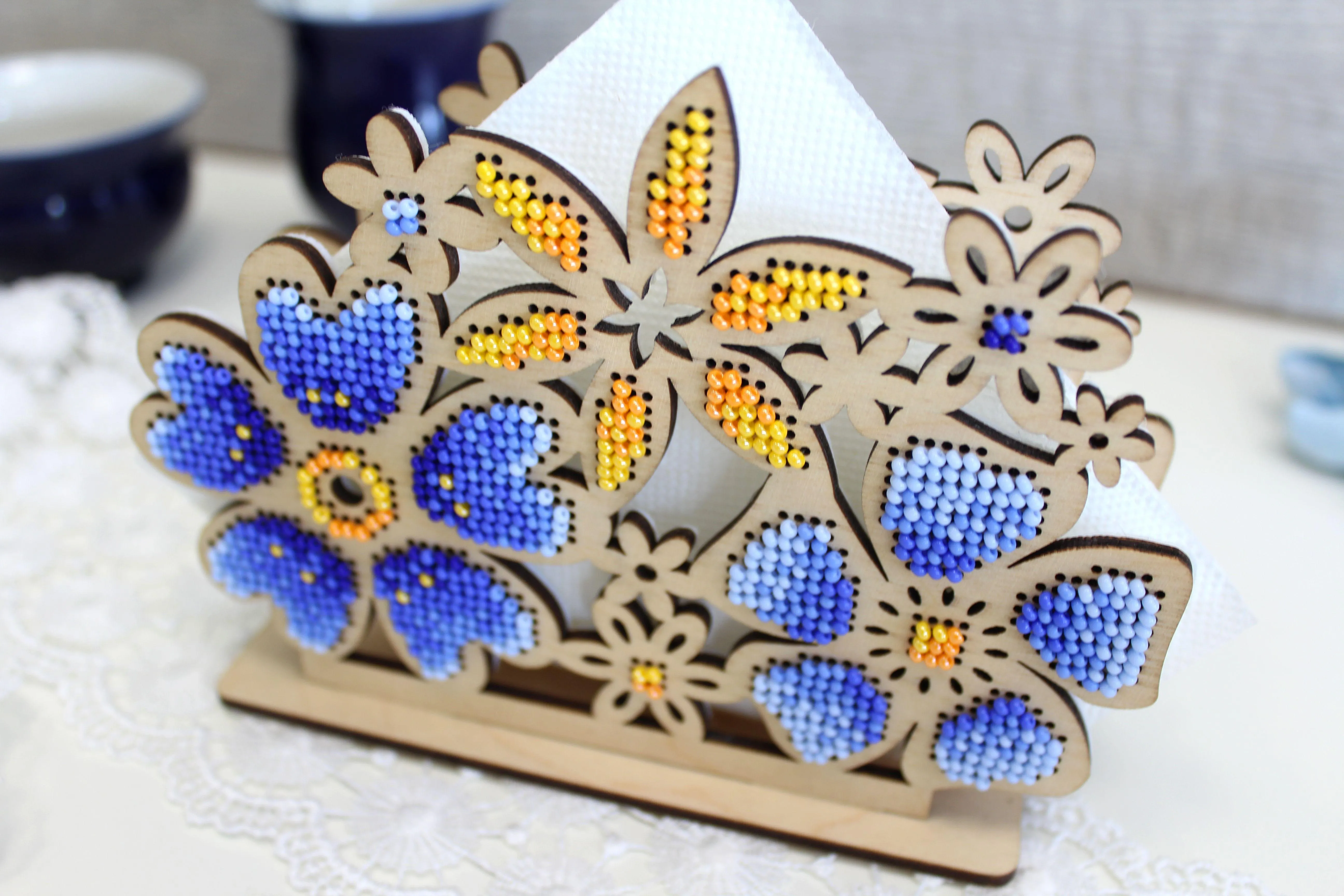 Flower Meadow. Napkin Holder O-044