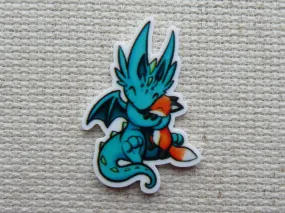 Fox Loving Dragon Needle Minder, Cover Minder, Magnet