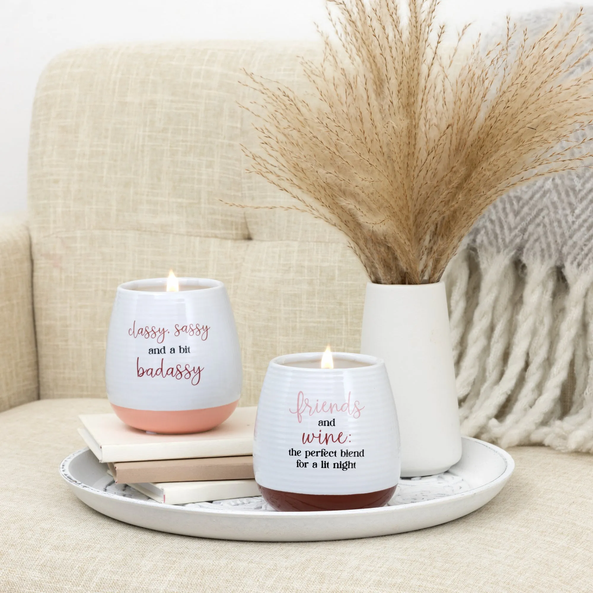 Friends and Wine 14 oz - 100% Soy Wax Reveal Candle Scent: Tranquility