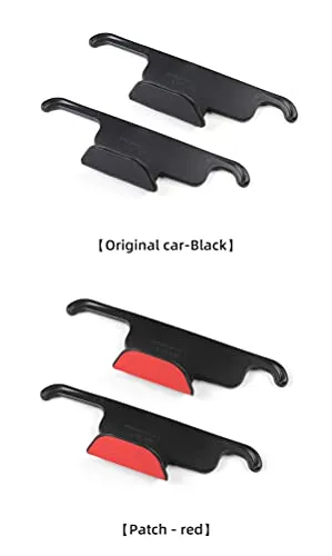 Front Seat Headrest Storage Hooks for Tesla Model 3 & Y (Red)