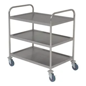 Fully Welded Stainless Steel  Trolley - 3 Shelves