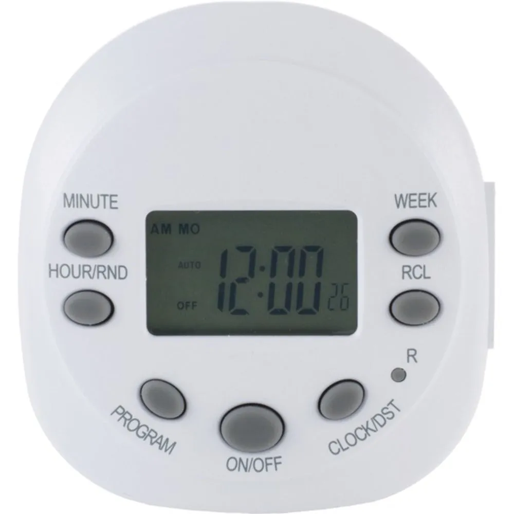GE 15154 7-Day Random On/off 1-Outlet Plug-in Digital Timer