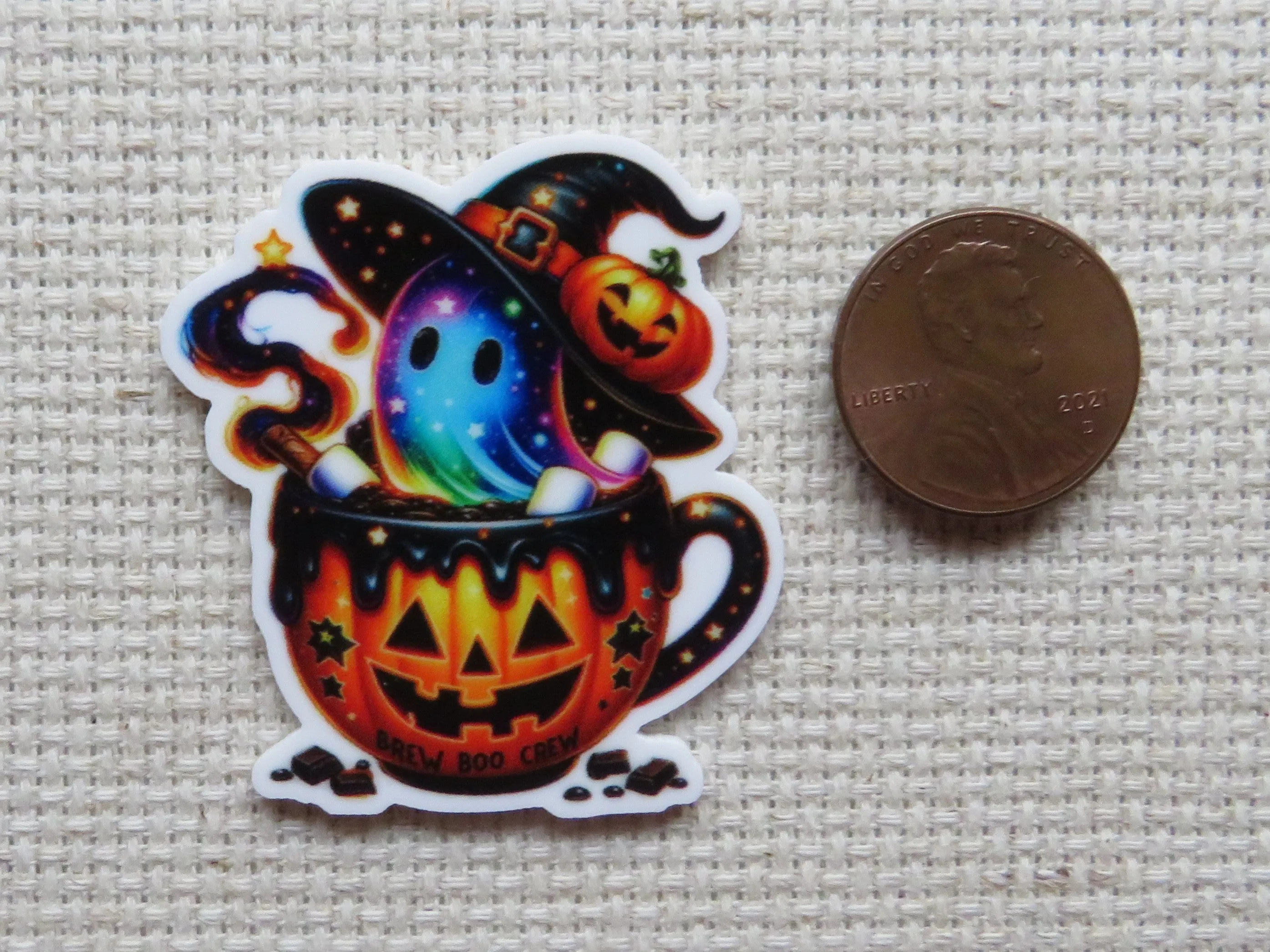 Ghostly Tea Needle Minder, Cover Minder, Magnet