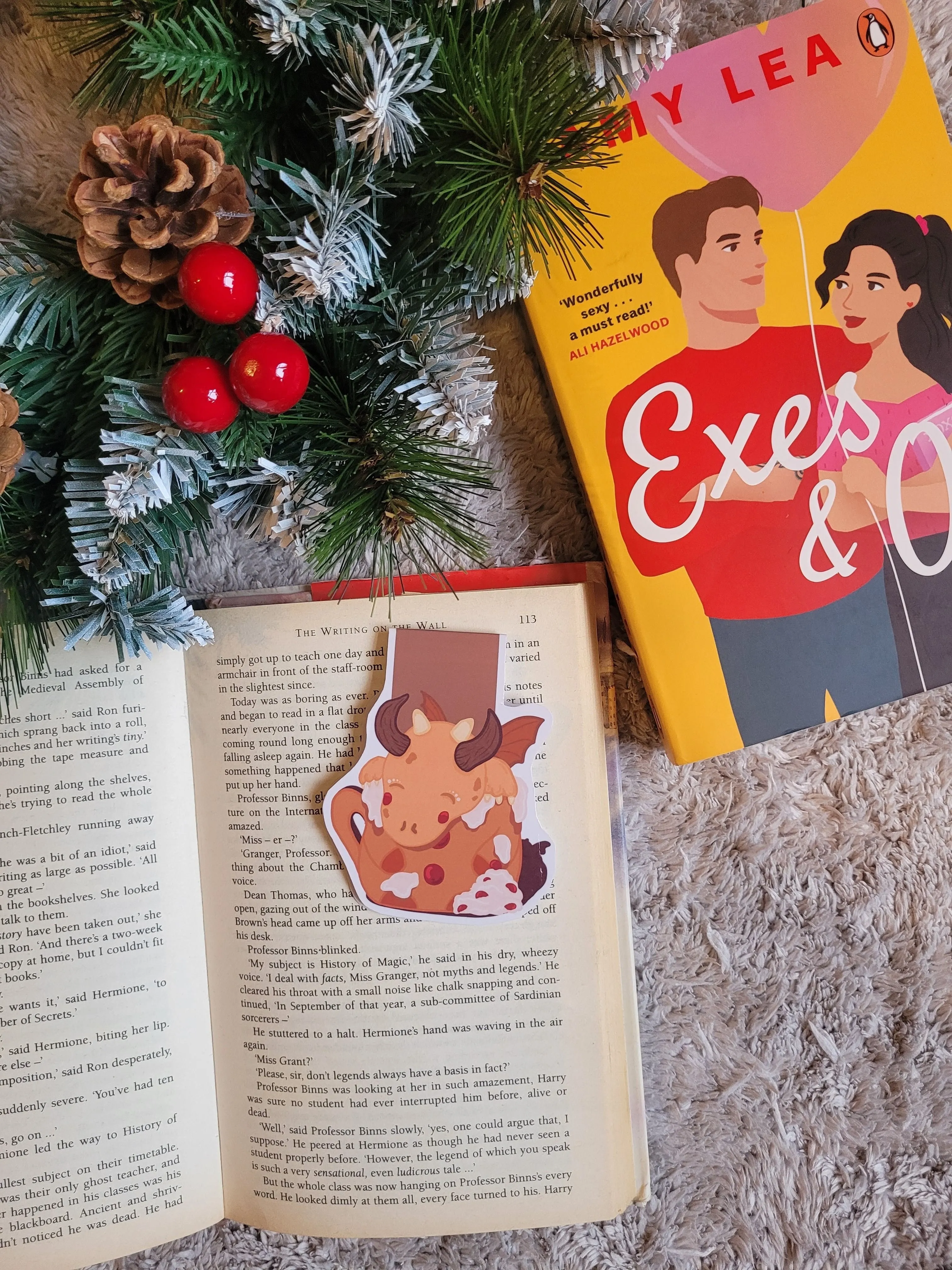 Gingerbread dragon bookmark