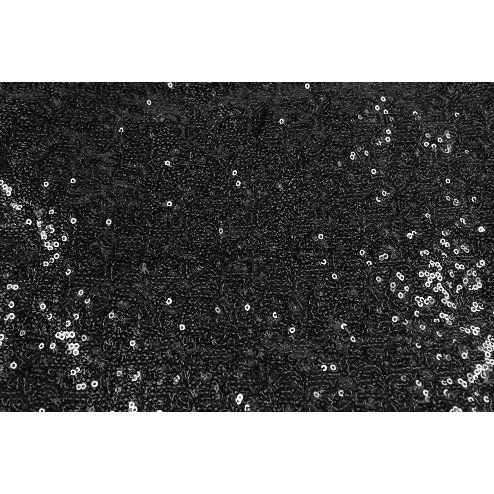 Glitz Sequin 10ft H x 52" W Drape/Backdrop panel - Black