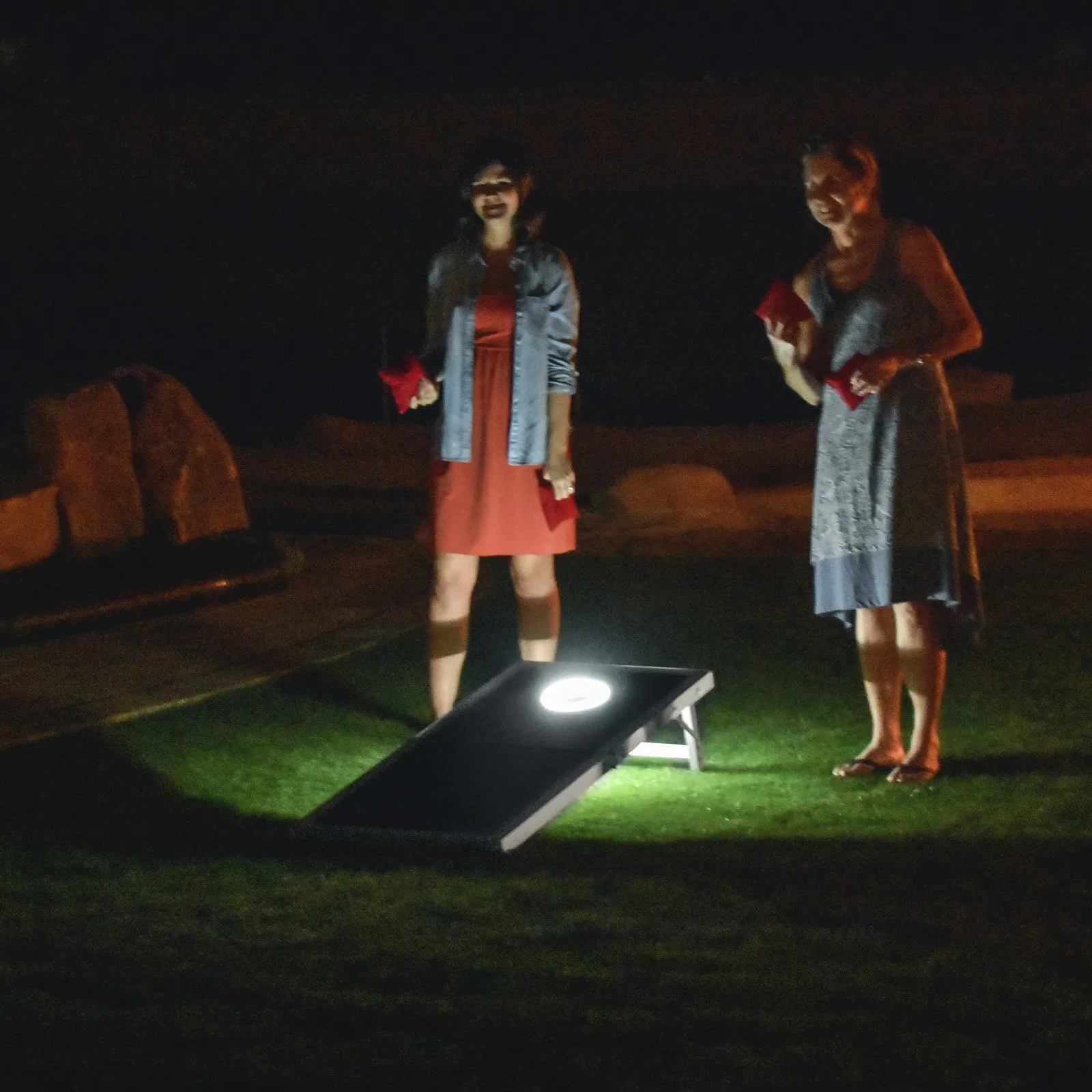 GoSports 4 ft x 2 ft LED Light-Up Cornhole Set