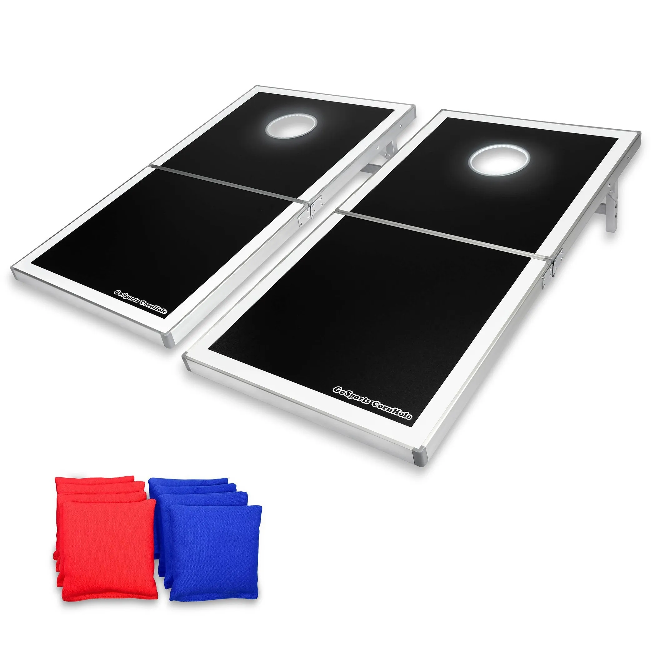 GoSports 4 ft x 2 ft LED Light-Up Cornhole Set