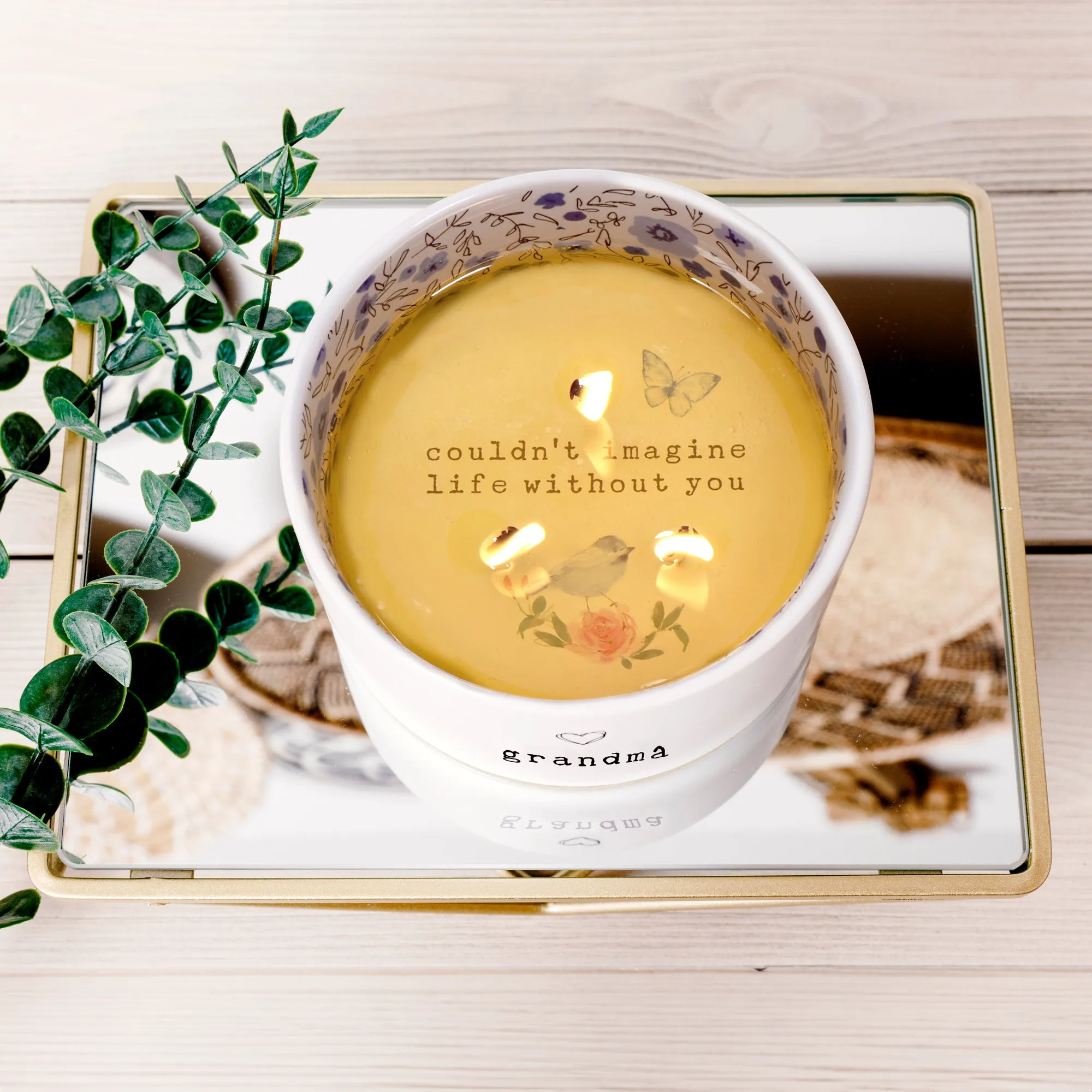 Grandma 10 oz 100% Soy Wax Reveal, Triple Wick Candle Scent: Tranquility