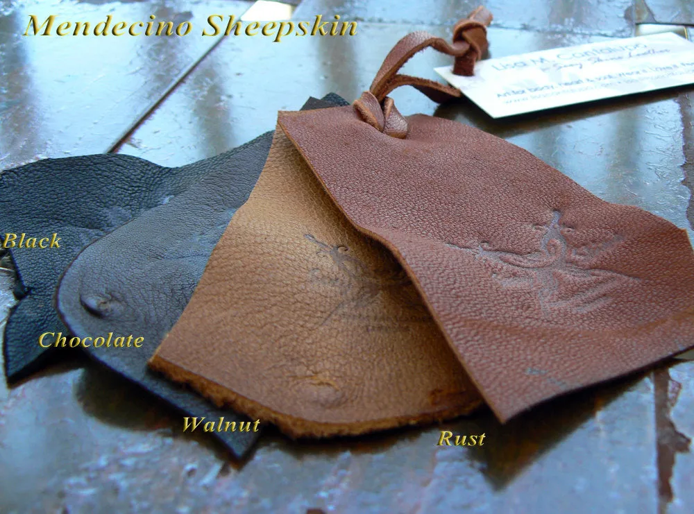 Heaven Sheepskin Leather Shorts | Lace Up Side Legs - SS-1133-SH