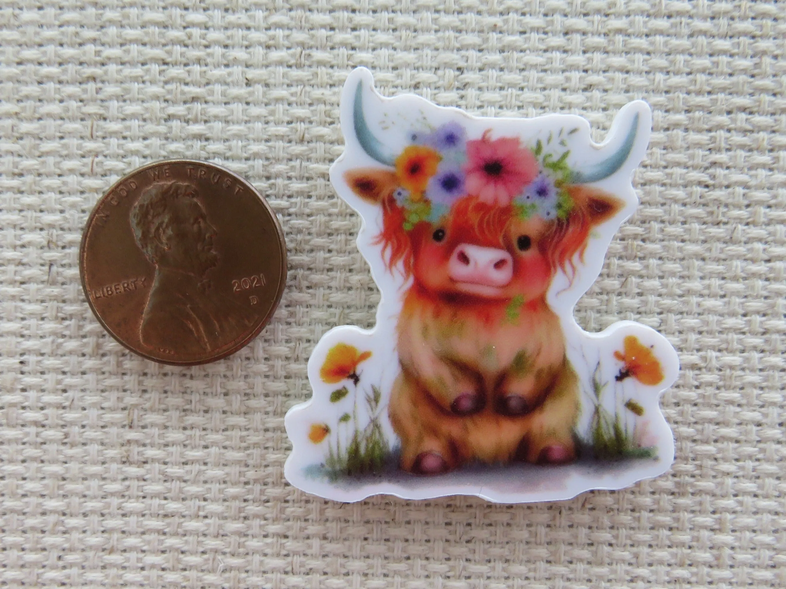 Highland Cow Needle Minder, Cover Minder, Magnet