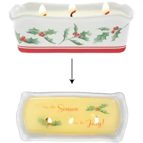 Holly Jolly 12 oz - 100% Soy Wax Reveal Triple Wick Candle Scent: Fir