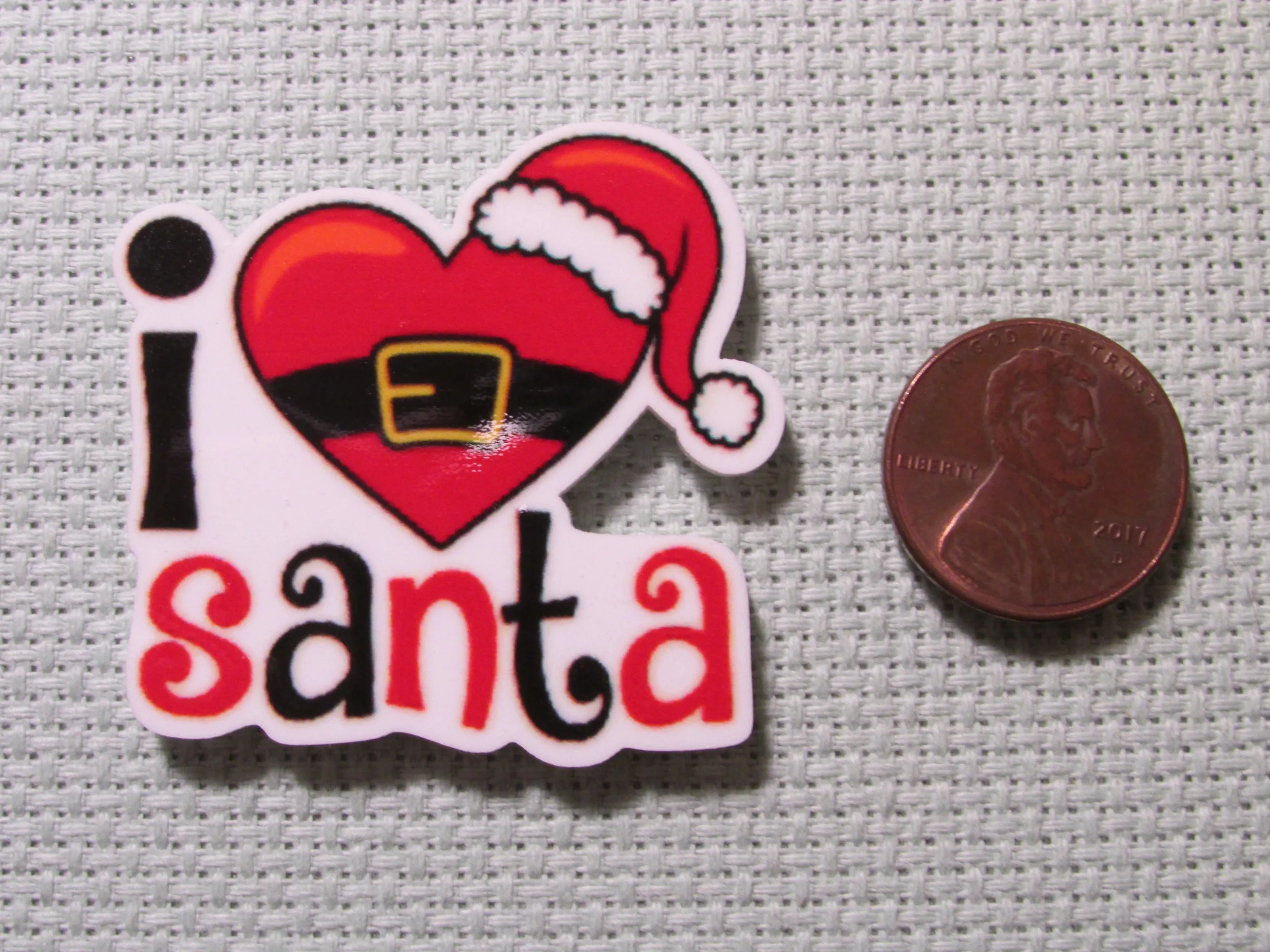 I Love Santa Needle Minder, Cover Minder, Magnet