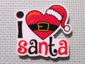 I Love Santa Needle Minder, Cover Minder, Magnet