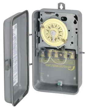 Intermatic T104R Mechanical Timer Switch, 40 A, 208/277 V, 3 W, 24 hr Time Setting, 12 On/Off Cycles Per Day Cycle :EA: QUANTITY: 1