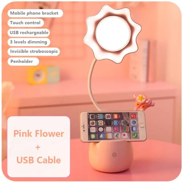 Kawaii Pink Sakura Desk Lamp Light