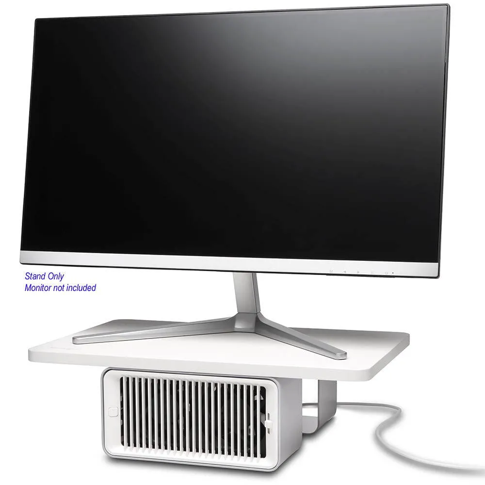 Kensington Coolview Wellness Monitor Stand With Desk Fan
