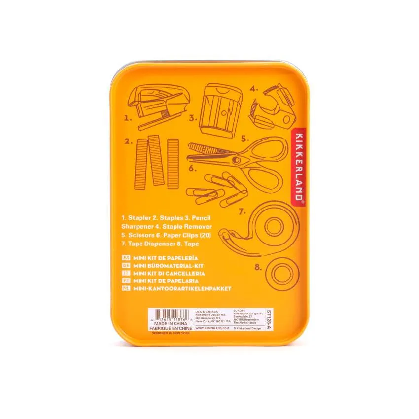 Kikkerland Mini Anywhere Office Tin