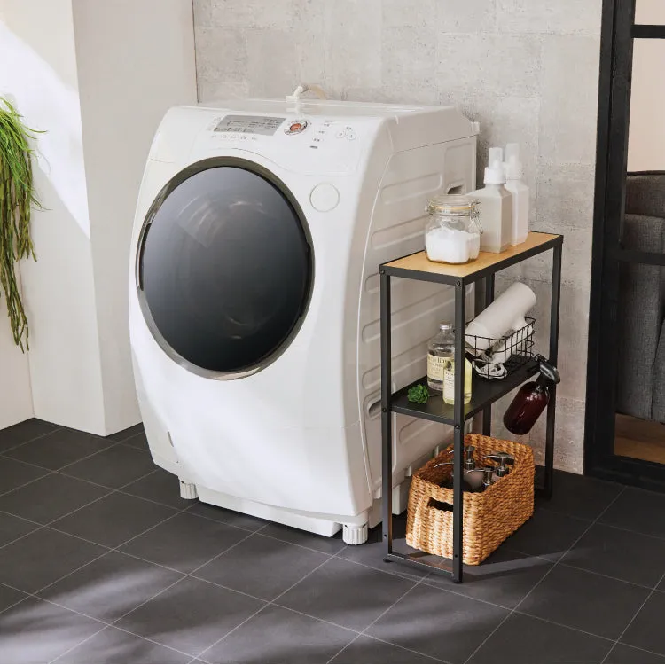 Laundry Storage 2 Tier Side Rack HSR-6BK Black