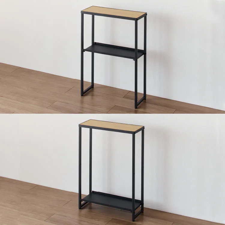 Laundry Storage 2 Tier Side Rack HSR-6BK Black