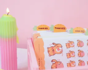 Little Carrots Index Tabs | Cute Writable Organisation Stickers | ID007
