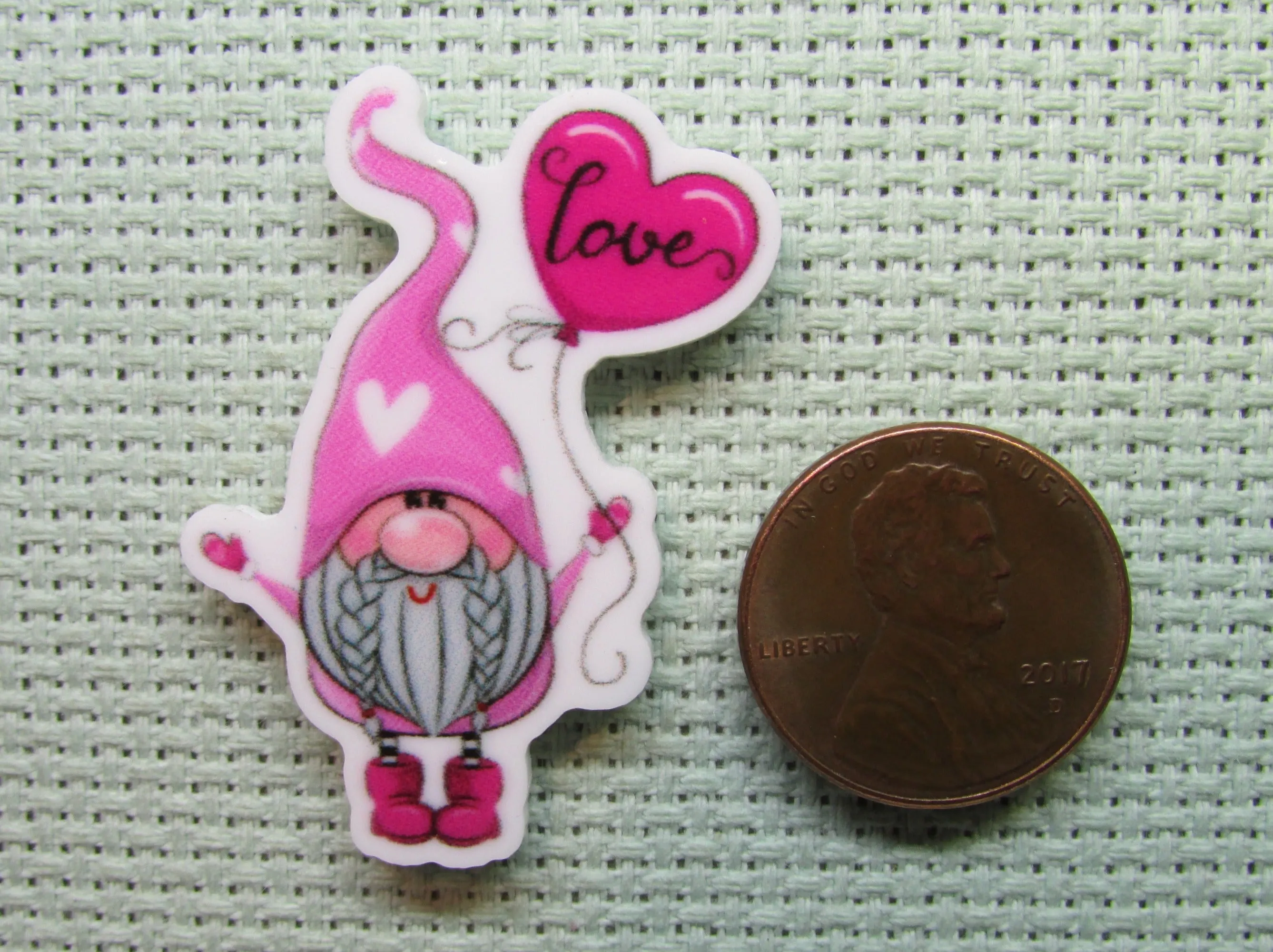 Love Gnome Needle Minder, Cover Minder, Magnet