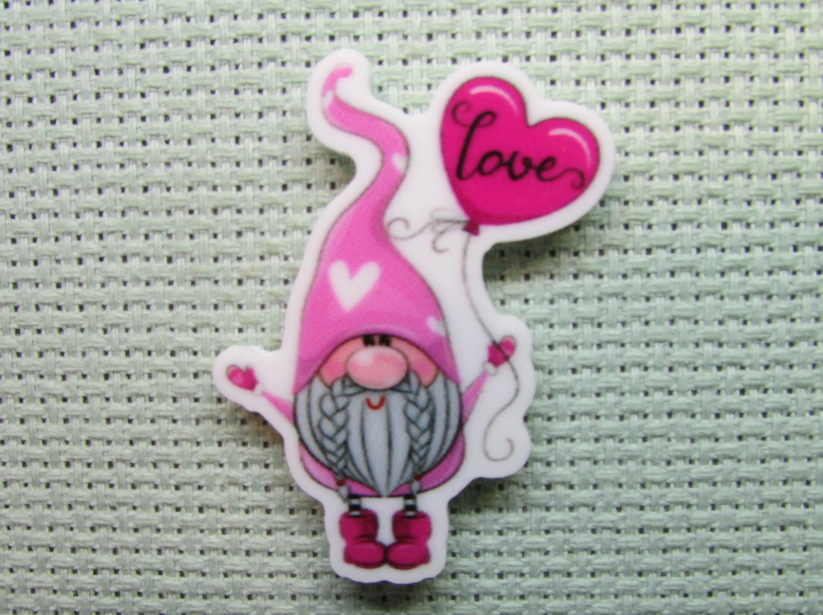 Love Gnome Needle Minder, Cover Minder, Magnet