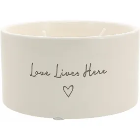 Love Lives Here Double Wick 10 oz 100% Soy Wax Candle Scent: Tranquility
