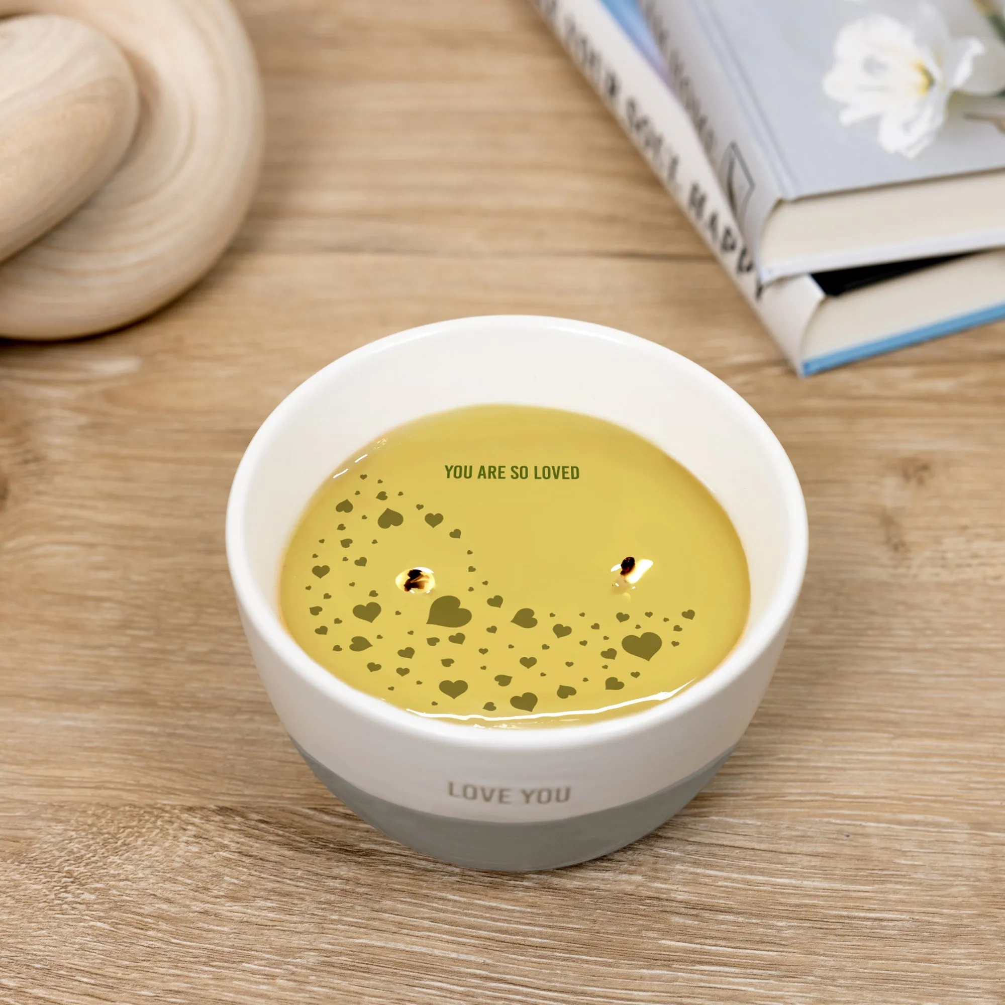 Love You 11 oz - 100% Soy Wax Reveal Double Wick Candle Scent: Tranquility