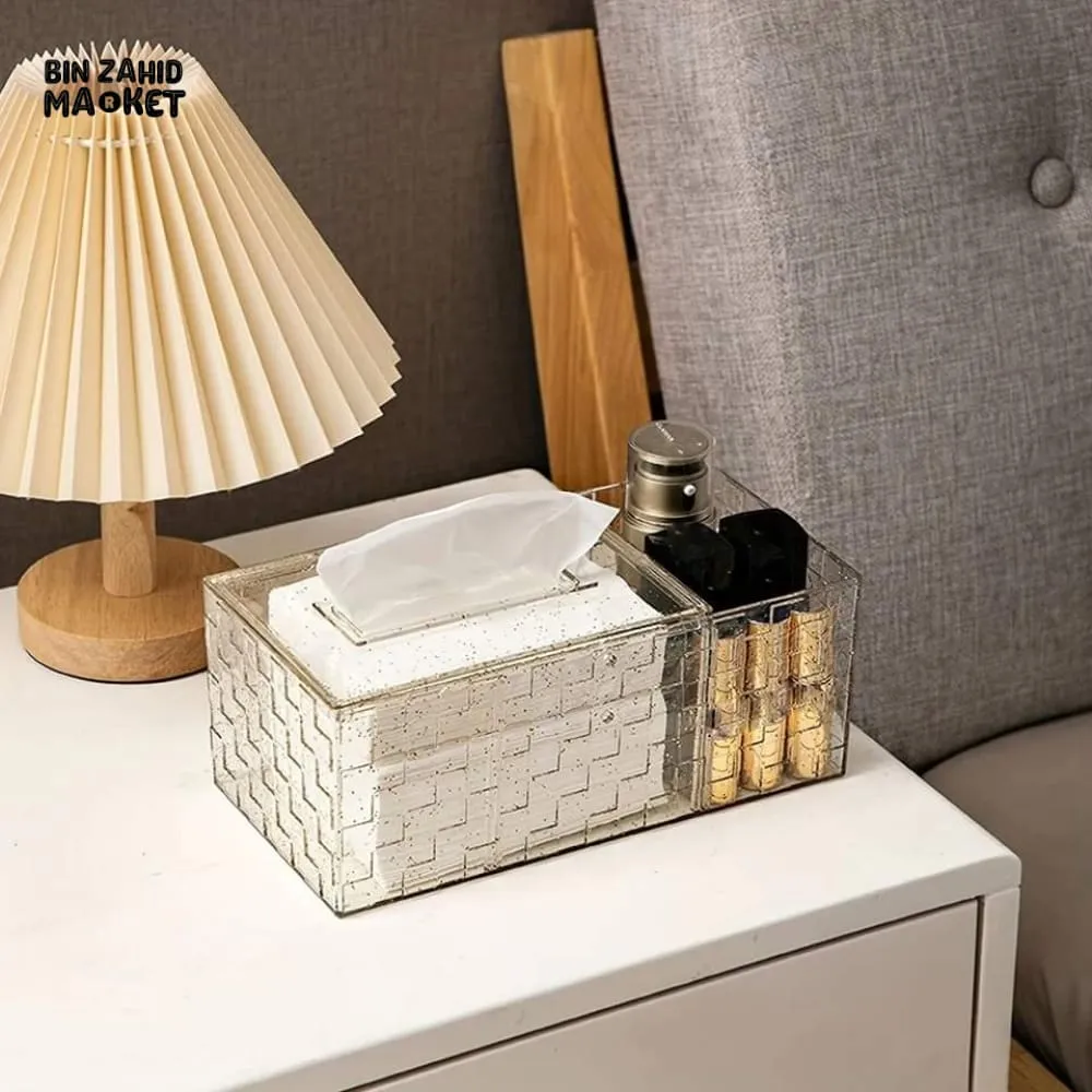 LUXOR ACRLYLIC TISSUE BOX WITH HOLDER