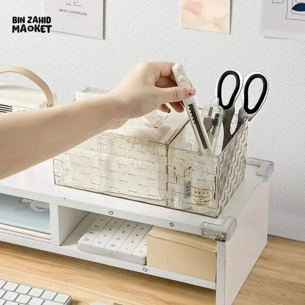 LUXOR ACRLYLIC TISSUE BOX WITH HOLDER