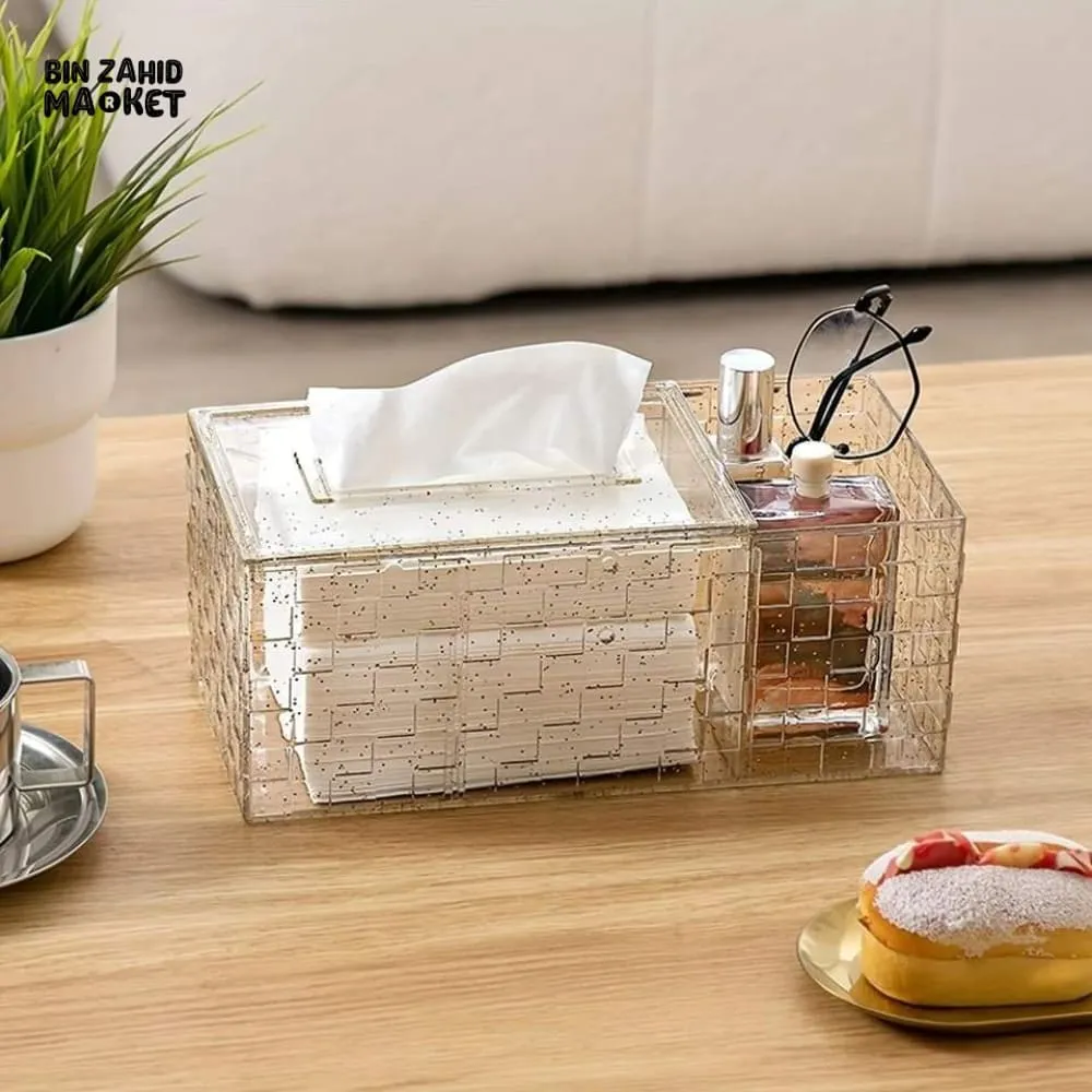 LUXOR ACRLYLIC TISSUE BOX WITH HOLDER