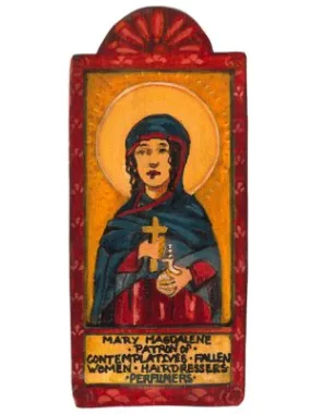 Mary Magdalene | Patroness of Hairdressers, Contemplatives and Fallen Women | Wooden Plaque