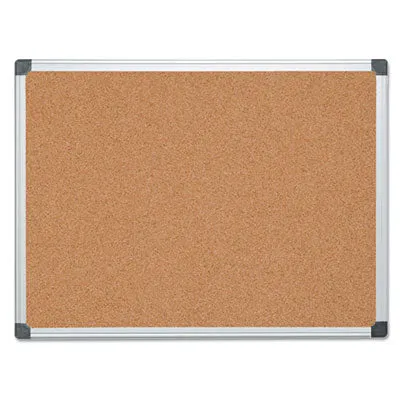 MasterVision Value Cork Bulletin Board with Aluminum Frame, 36 x 48, Natural (CA051170)