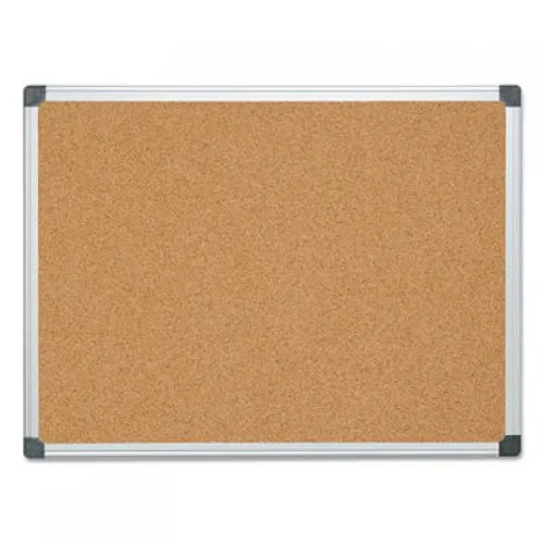 MasterVision Value Cork Bulletin Board with Aluminum Frame, 36 x 48, Natural (CA051170)