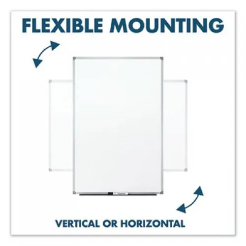 Mead Dry-Erase Board, Melamine Surface, 36 x 24, Silver Aluminum Frame (85356)