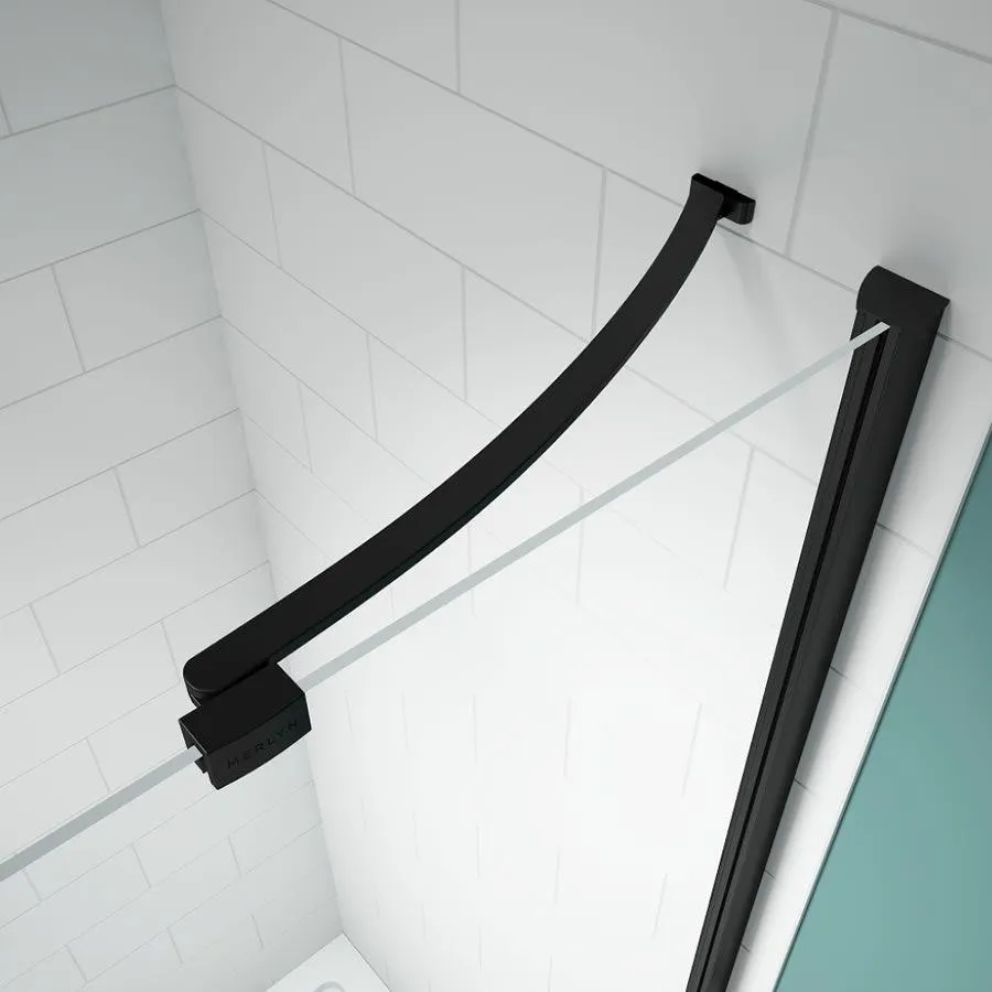 Merlyn Black Hinge Door & Inline Panel with Side Panel