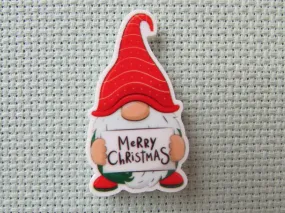 Merry Christmas Gnome Needle Minder, Cover Minder, Magnet