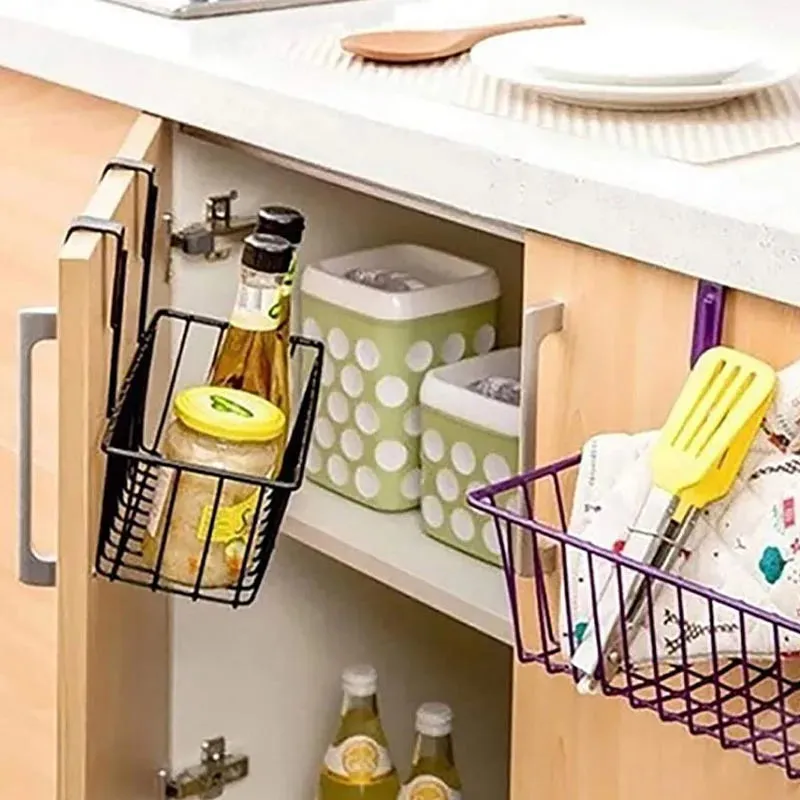 Metal Hanging Storage Basket With Multi Purpose