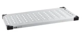 Metro 1430LG Super Erecta&reg; Louvered/Embossed Galvanized Solid Shelf, 14" x 30"