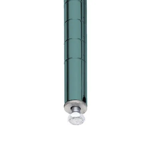 Metro 5A357K3 18" x 48" x 74" Metroseal&reg; Green Wire Shelving Unit with 5 Super Adjustable&trade; Wire Shelves