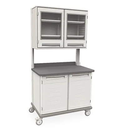 Metro SXRMWD36EOH3 Starsys Double-Width Mobile WorkCenter with epoxy Resin Top, 28.6" x 43.4" x 36.5"